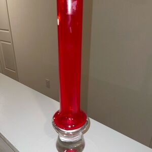 Waterford Marquis 12” Samba Red Glass Vase